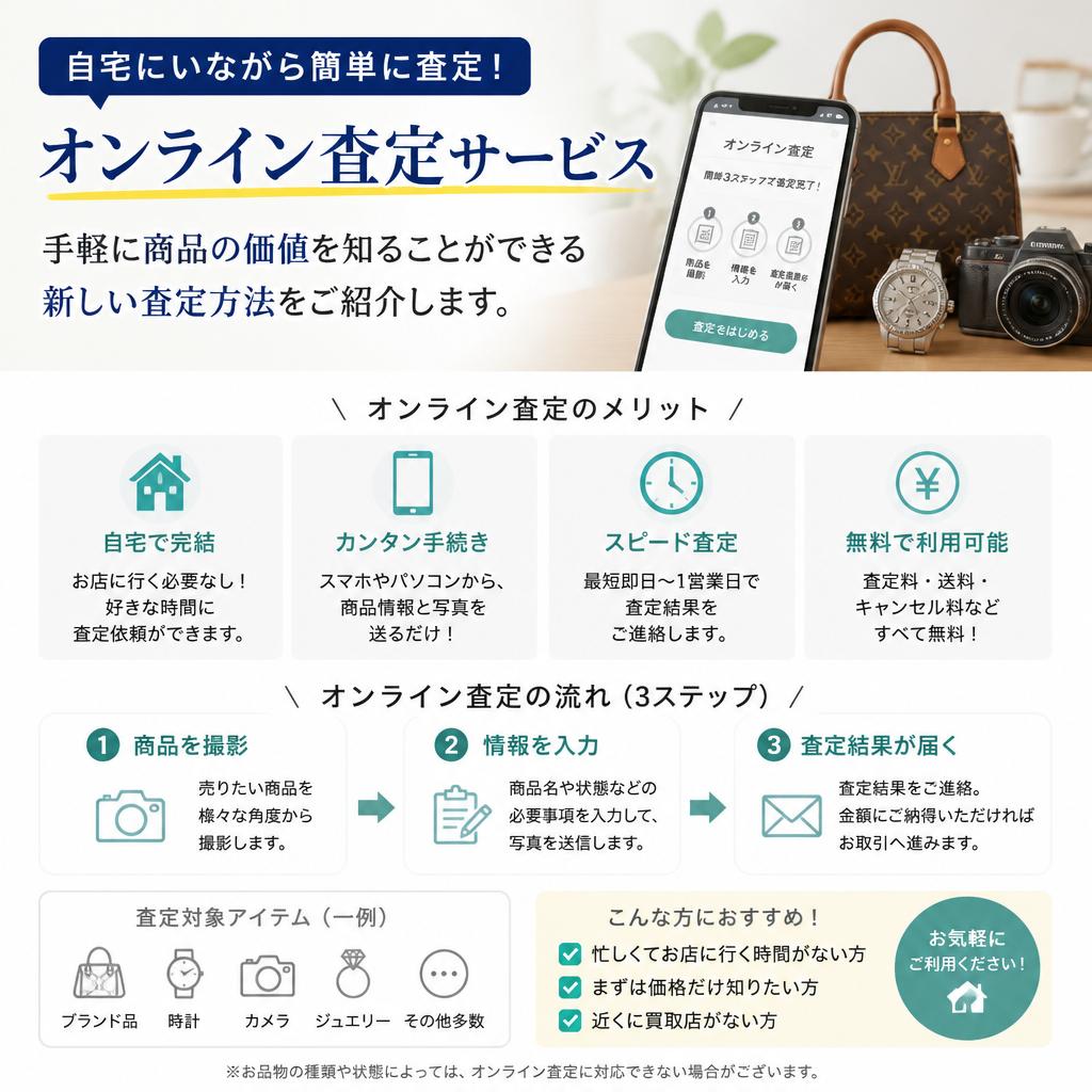 徹底したオンライン査定